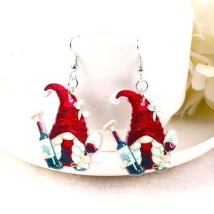 🍒🍒 Wine Gnome Dangle Earrings